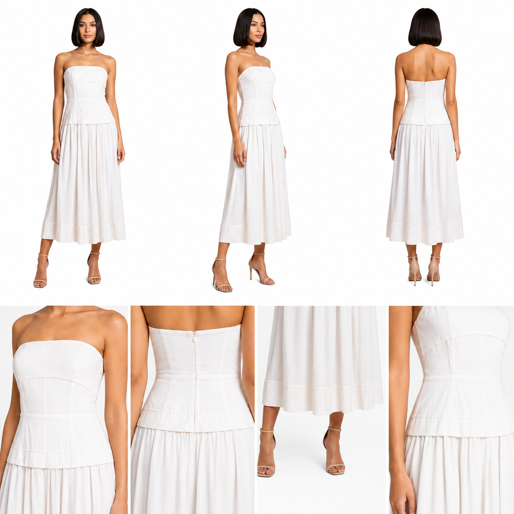 VESTIDO STRAPLE REGINNA