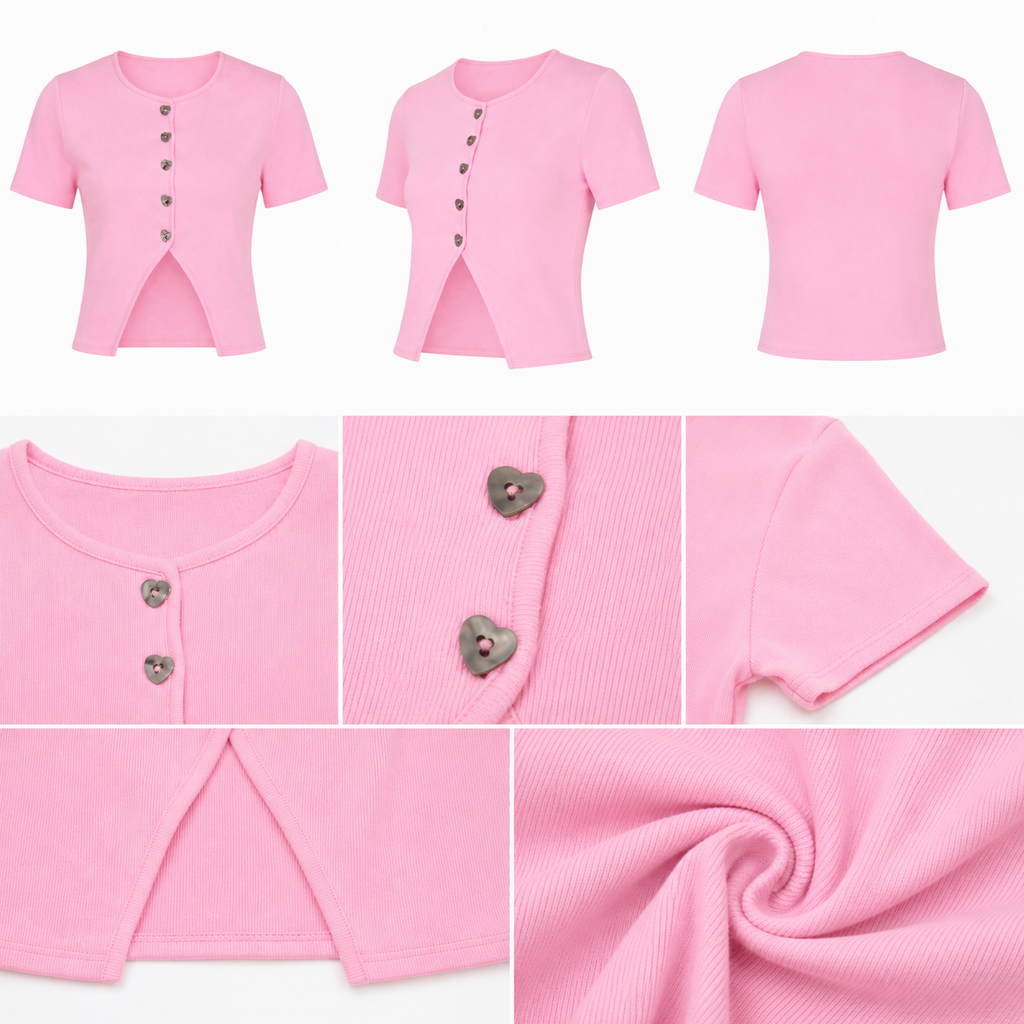 T-SHIRT ROSA AMELIA